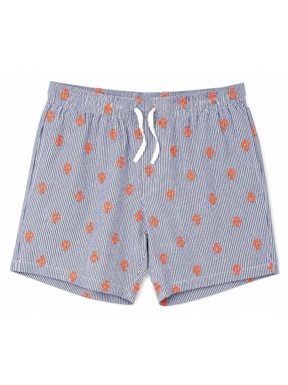 Chubbies Shorts Swim Trunks Mens 2XL XXL Anchors Nautical 5.5” Blue White Stripe
